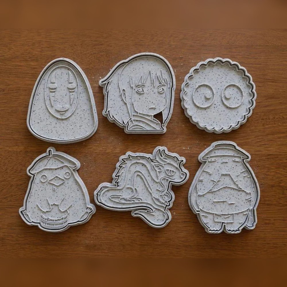 Anime & Manga - Spirited Away Cookie Cutter Set - 6 Cutters - Studio Ghibli - Stamp and Bake