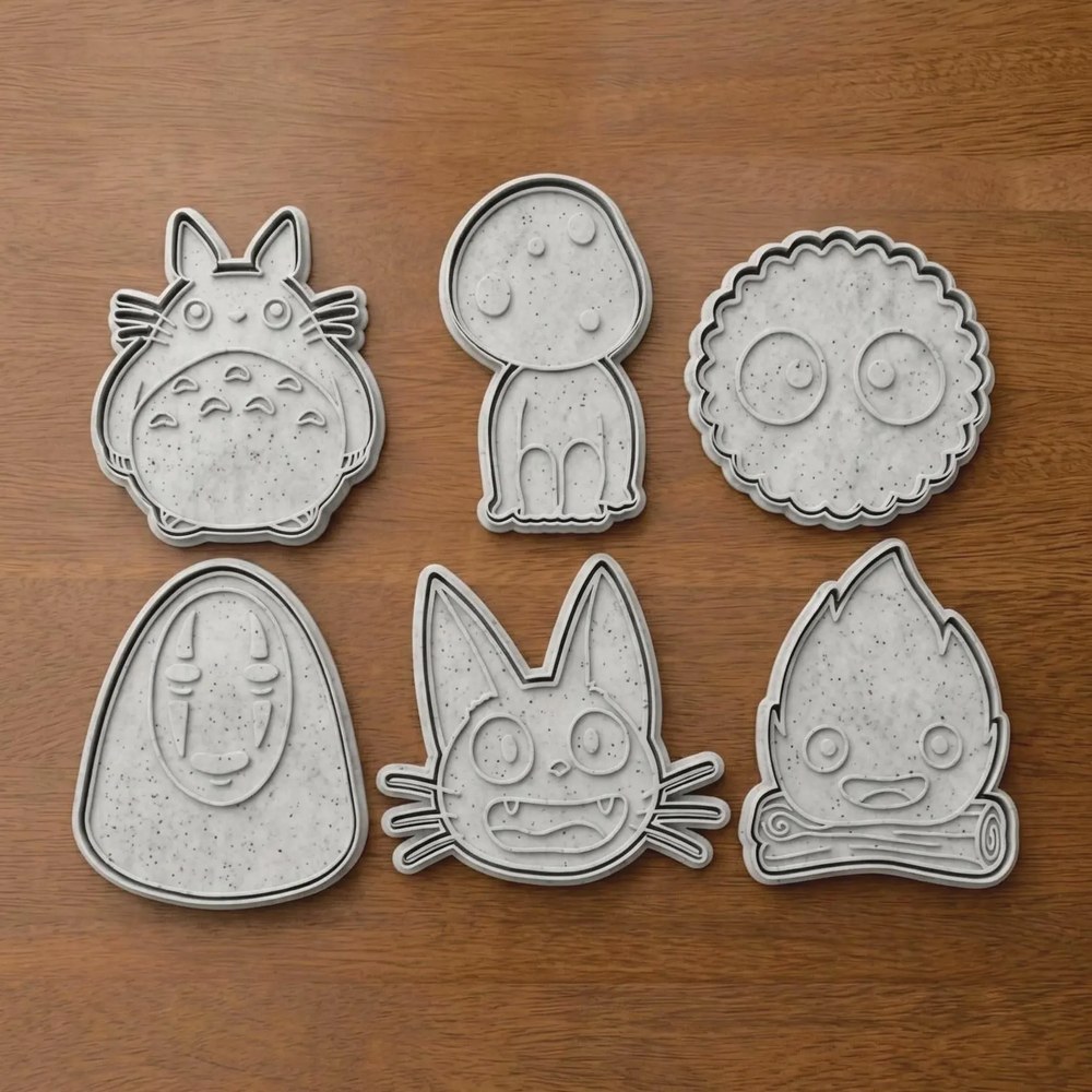 Anime & Manga - Studio Ghibli Favourites Cookie Cutter Set - 6 Cutters - Studio Ghibli - Stamp and Bake