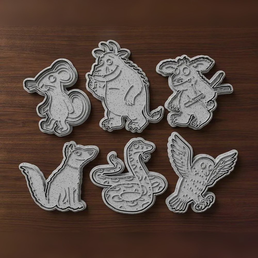 Bake Sales & Fundraisers - The Gruffalo Cookie Cutter Set - 6 Cutters - The Gruffalo - Stamp and Bake